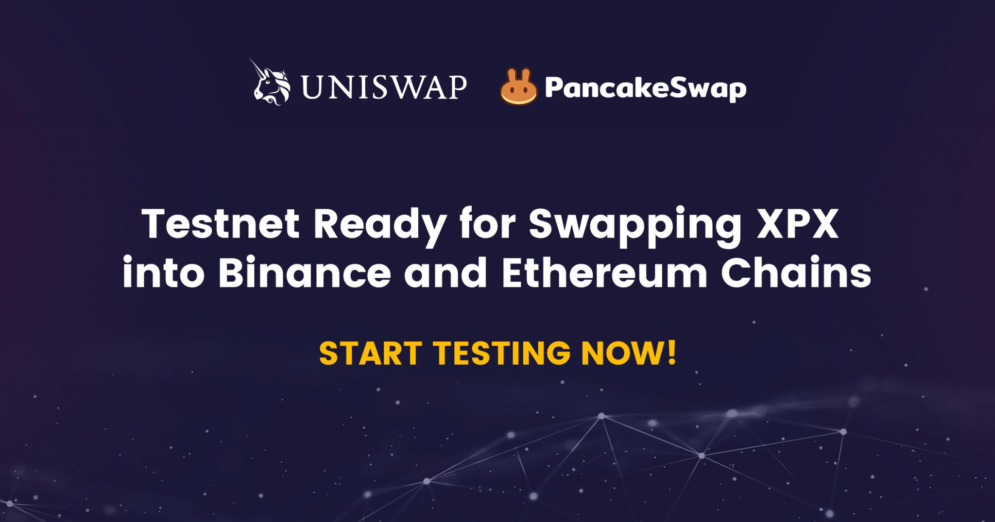 READY FOR SWAPPING XPX INTO BINANCE AND ETHEREUM CHAINS